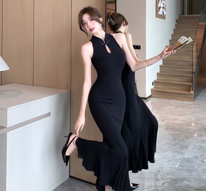 Temperament slim long dress mermaid cheongsam