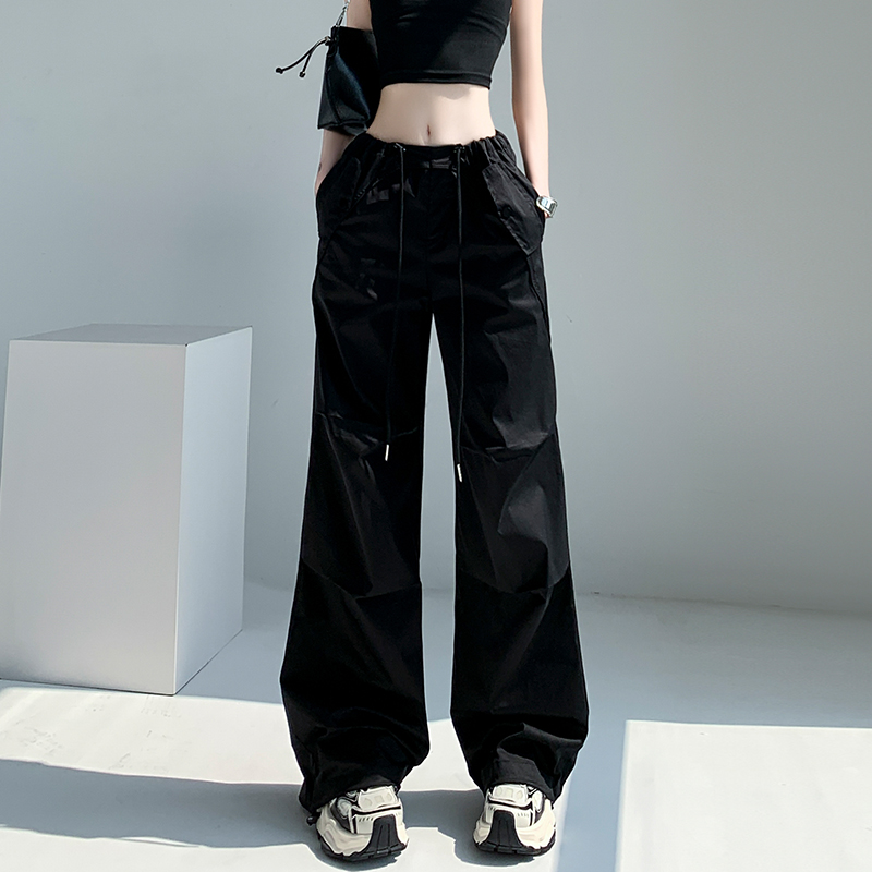 Loose wicking wide leg pants sports long pants for women