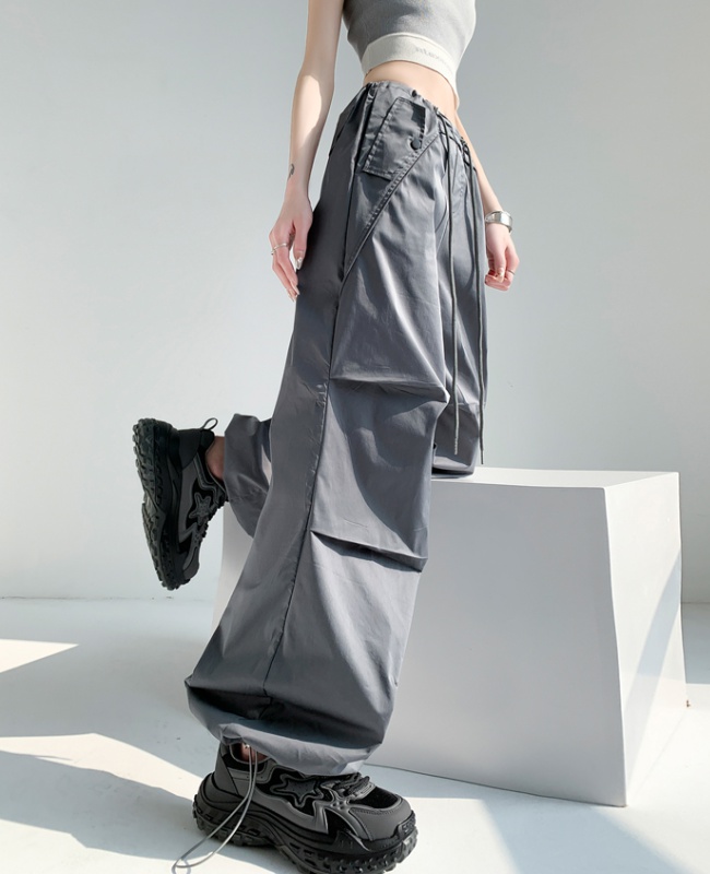 Loose wicking wide leg pants sports long pants for women