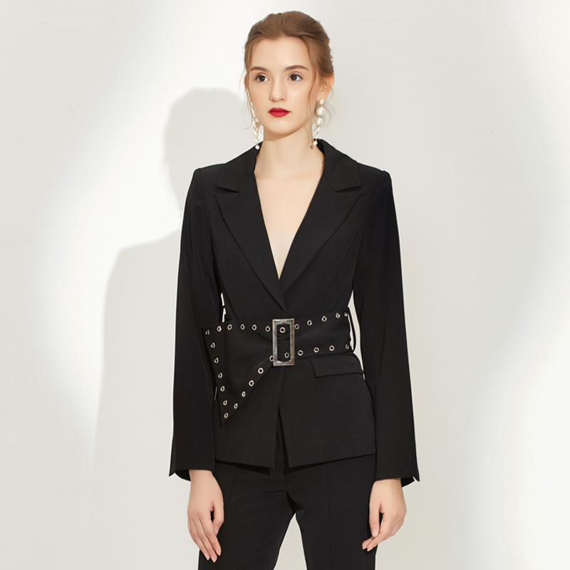 Fashion business suit slim coat 2pcs set for women