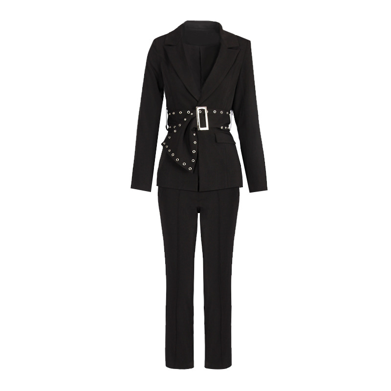 Fashion business suit slim coat 2pcs set for women