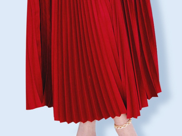 Red wedding summer formal dress temperament long dress