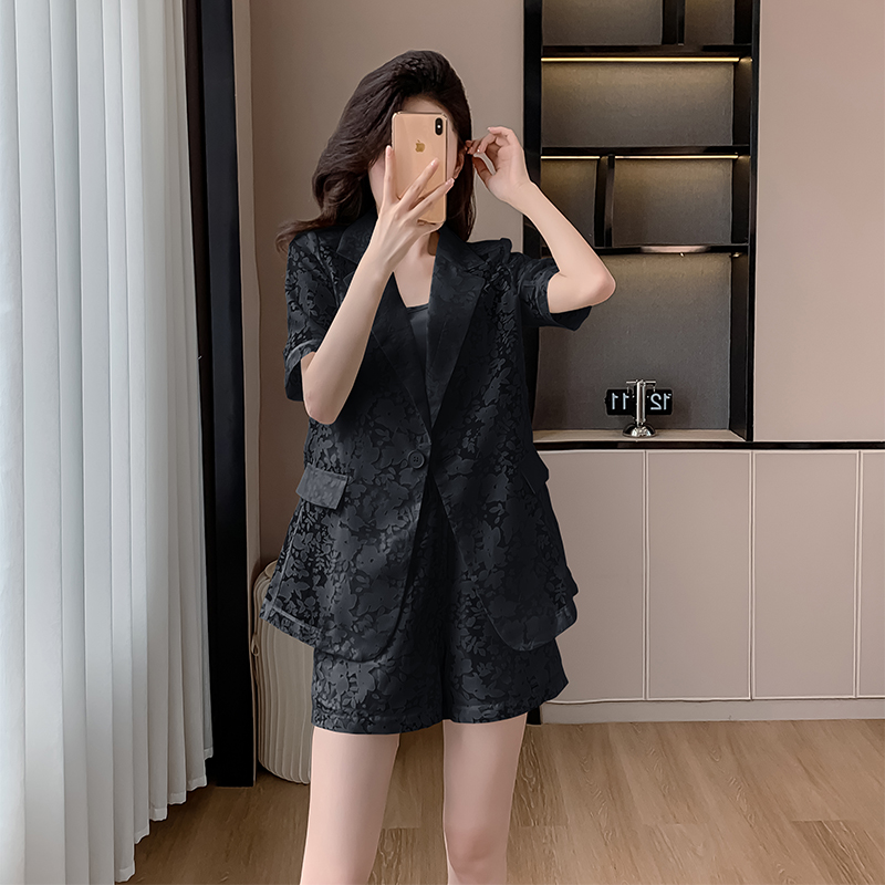 Short sleeve grace summer business suit a set for women