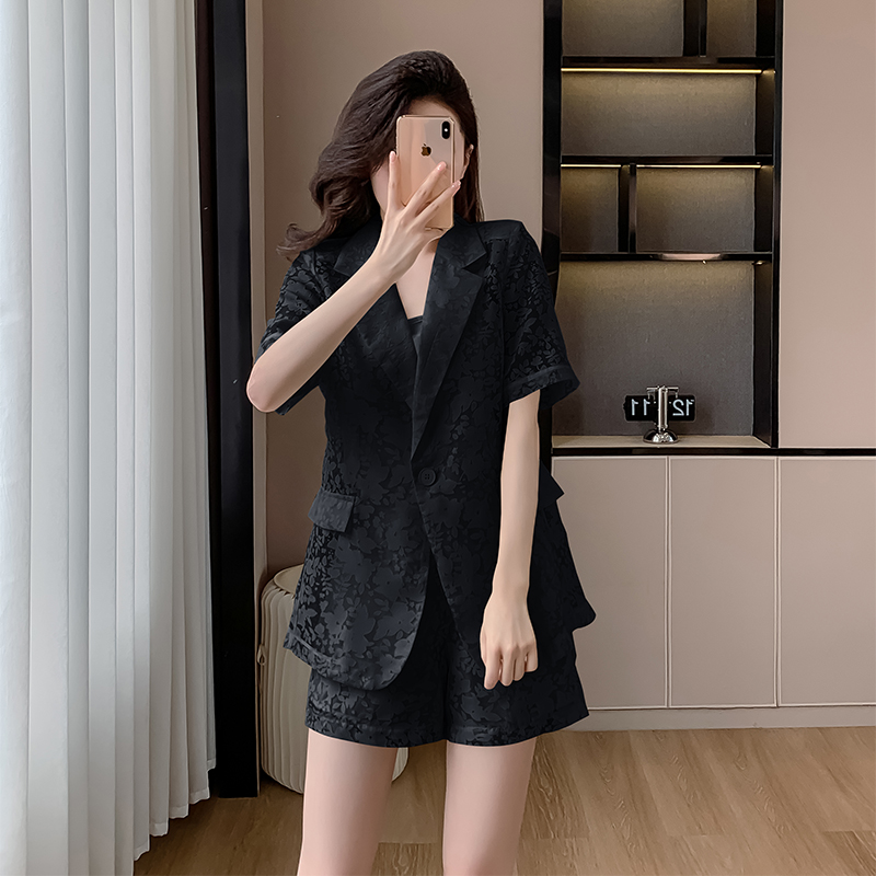 Short sleeve grace summer business suit a set for women