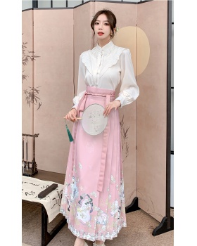 Han clothing Chinese style horse-face skirt for women