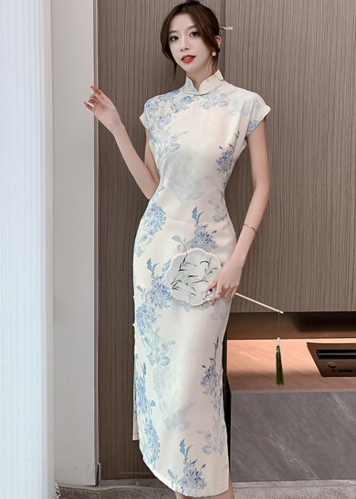 Cardigans Chinese style light cheongsam summer maiden dress