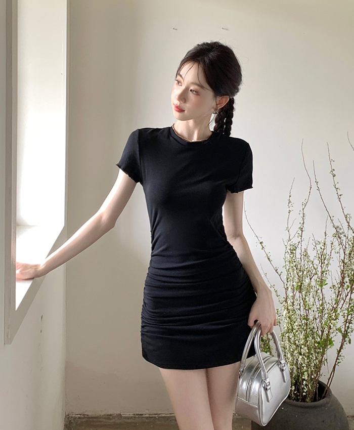 Summer butterfly pure short sleeve dress for women