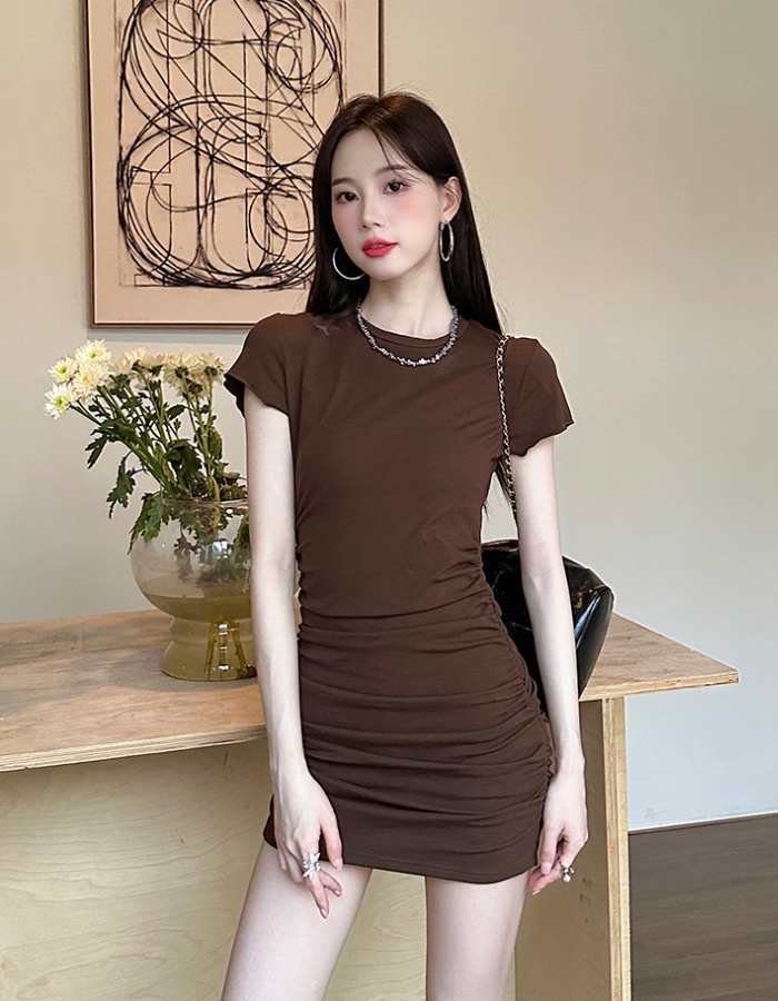 Summer butterfly pure short sleeve dress for women