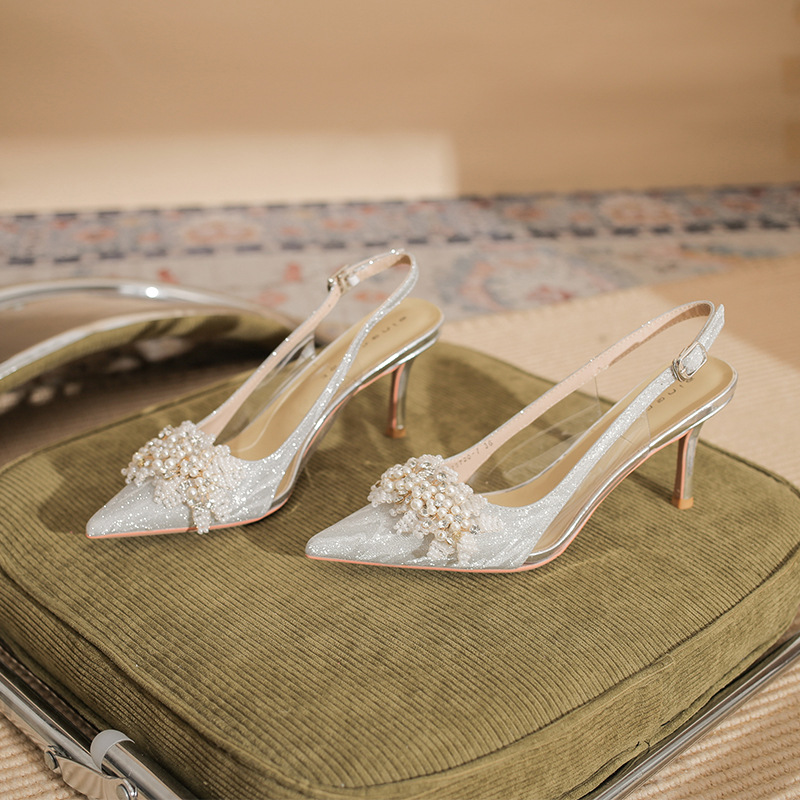 Fine-root high-heeled shoes wedding shoes for women