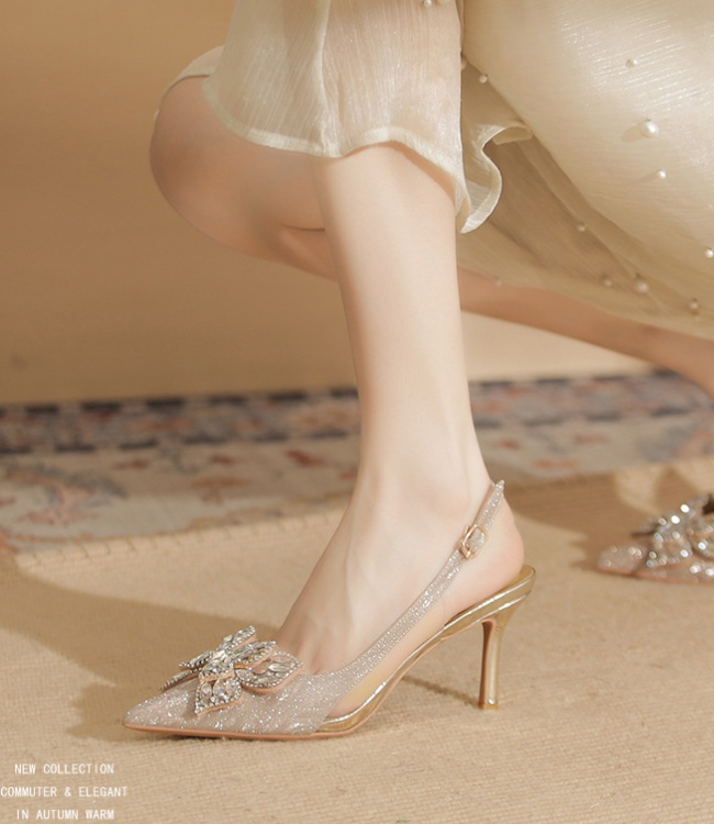 Sheepskin wedding shoes sandals for women