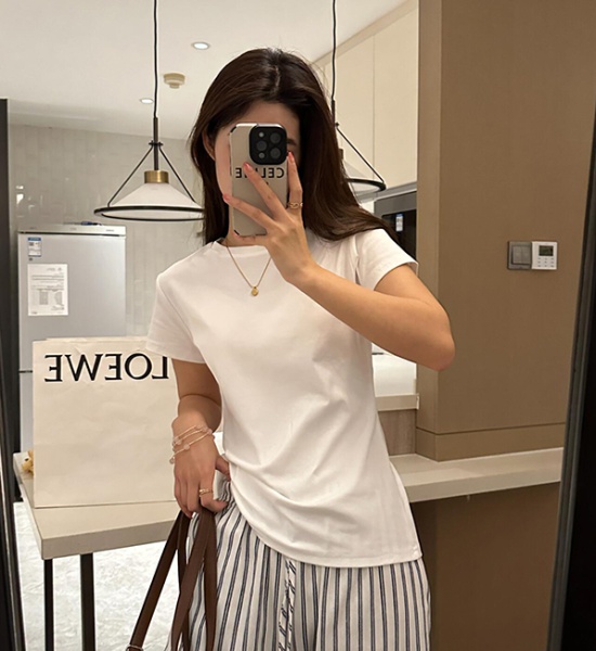 All-match tops Korean style T-shirt for women