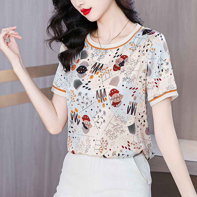 Short sleeve tops summer T-shirt for women