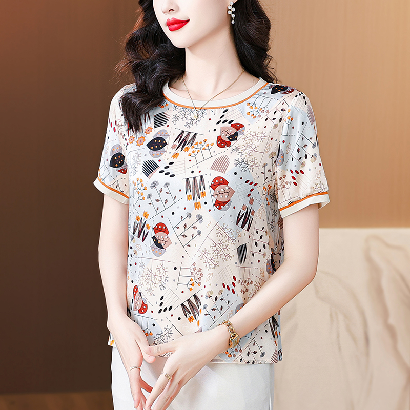 Short sleeve tops summer T-shirt for women