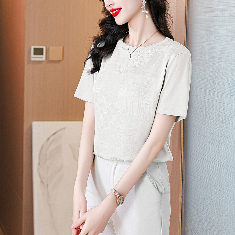 Summer Chinese style tops short sleeve shirt for women