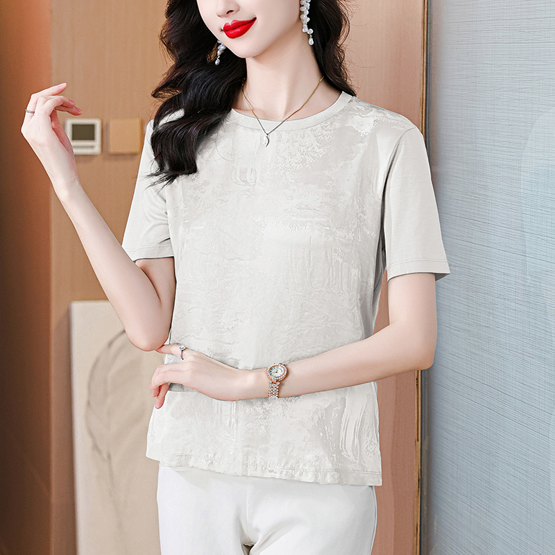 Summer Chinese style tops short sleeve shirt for women