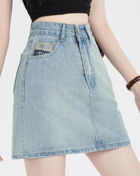 Embroidery denim skirt summer short skirt for women