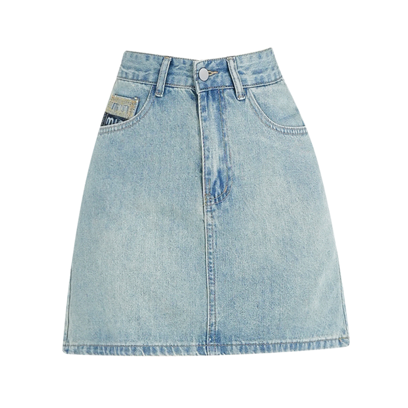 Embroidery denim skirt summer short skirt for women