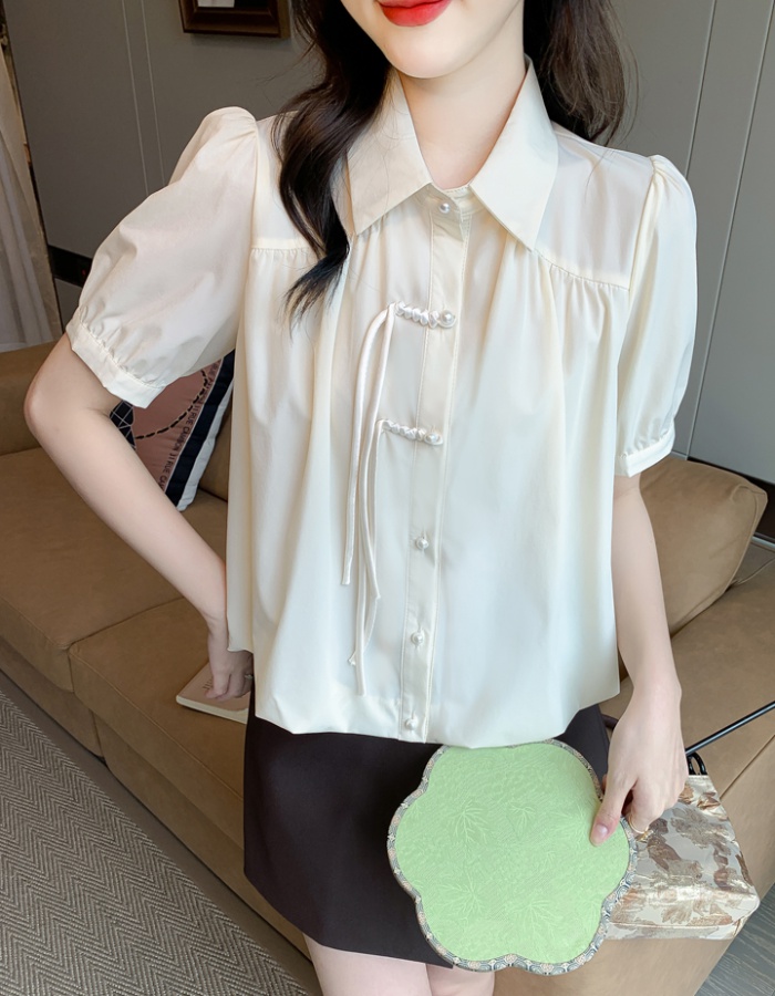 Chiffon summer shirt temperament tops for women