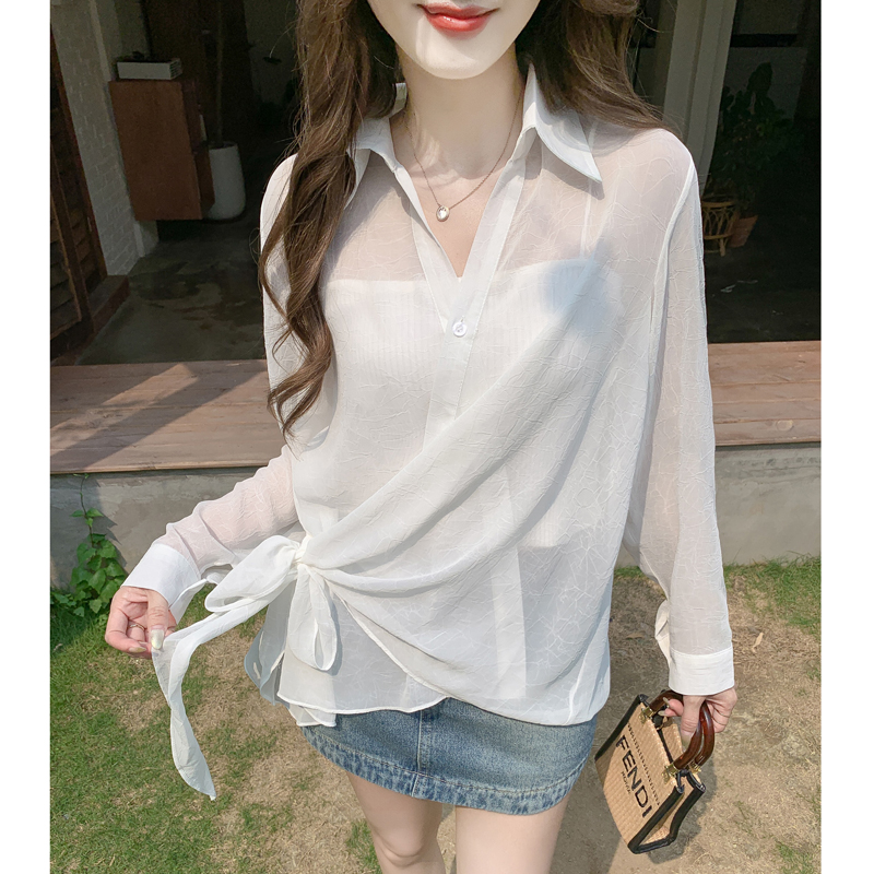 White shirts summer coat for women