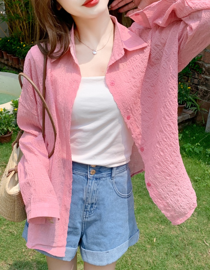 Summer loose coat air conditioning sunscreen cardigan