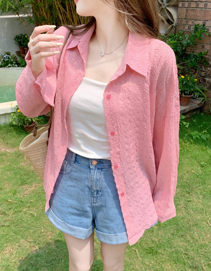 Summer loose coat air conditioning sunscreen cardigan