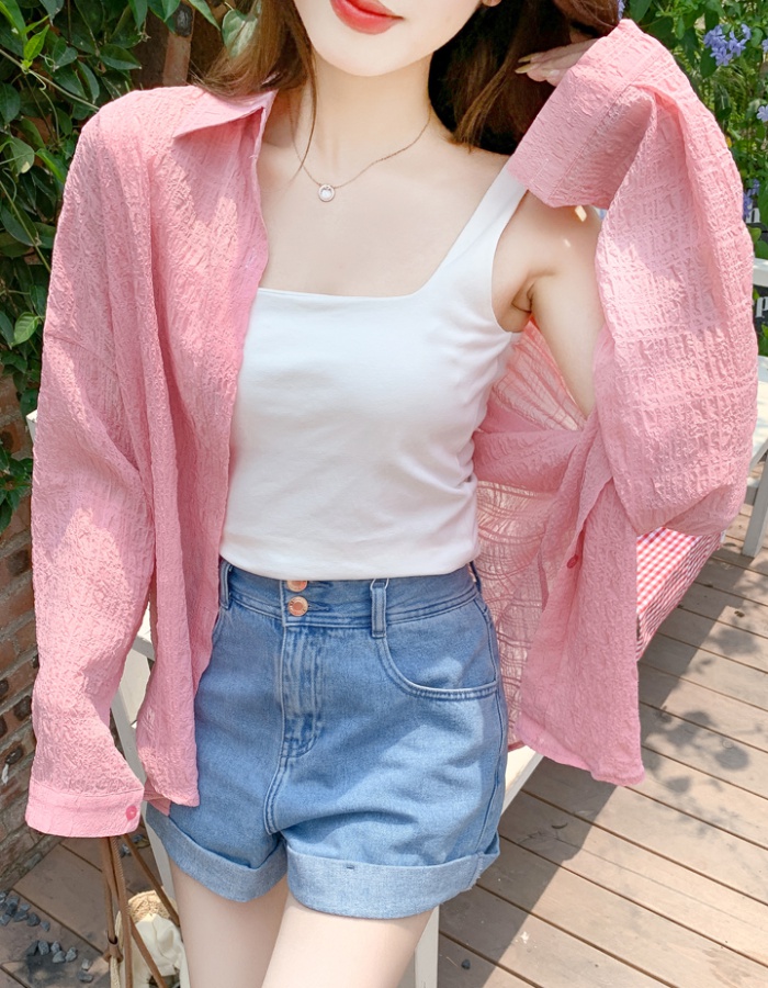 Summer loose coat air conditioning sunscreen cardigan