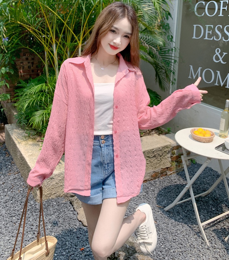 Summer loose coat air conditioning sunscreen cardigan