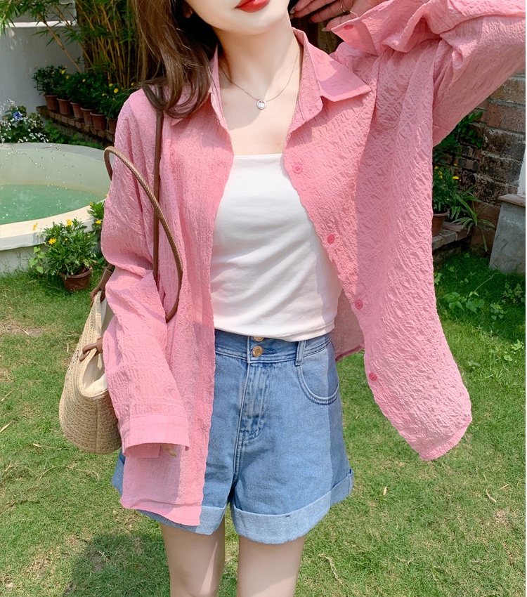 Summer loose coat air conditioning sunscreen cardigan