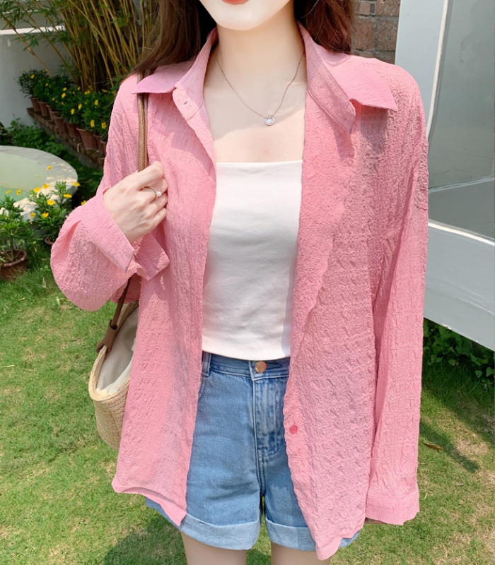 Summer loose coat air conditioning sunscreen cardigan