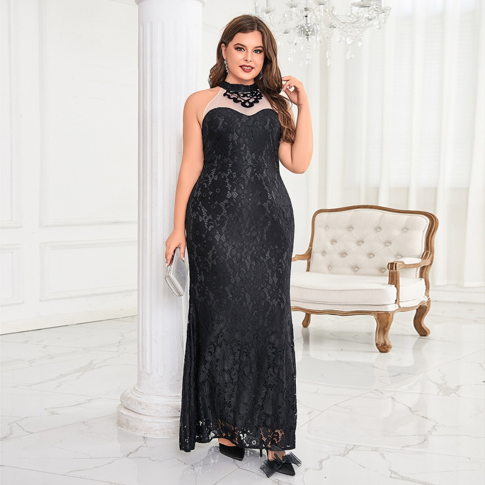 Slim evening dress European style formal dress