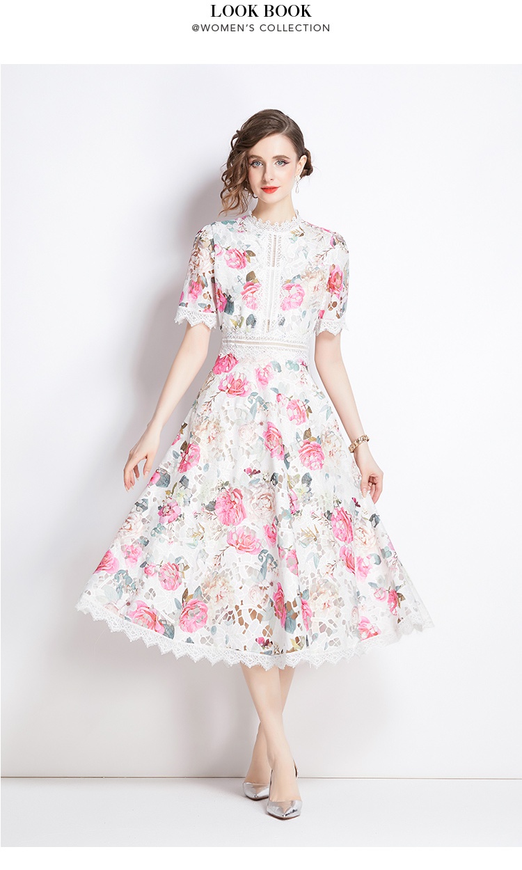 France style splice formal dress retro dress