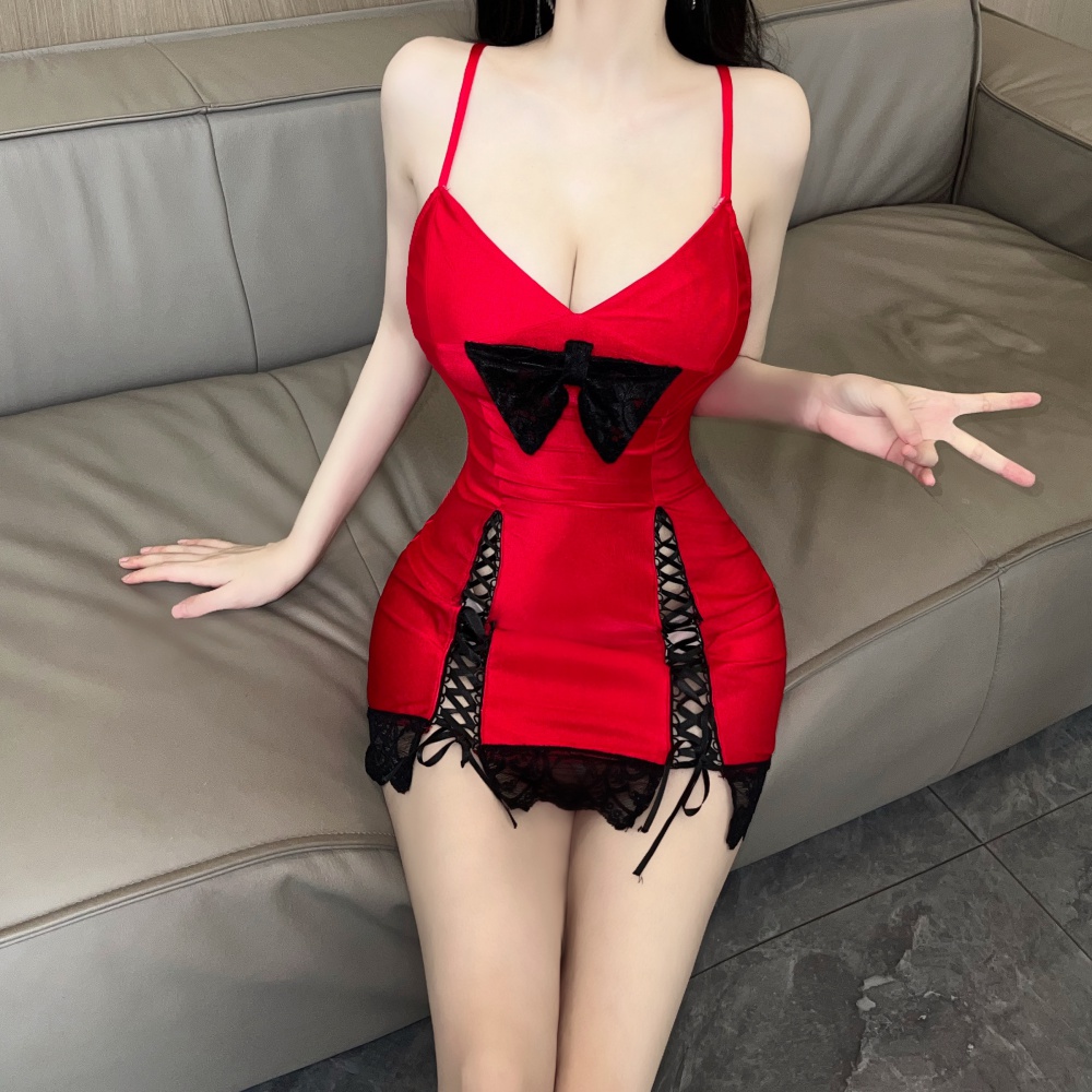 Red spicegirl slim sexy package hip dress for women