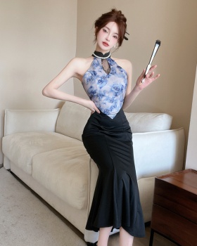 Colors mermaid dress package hip Chinese style cheongsam