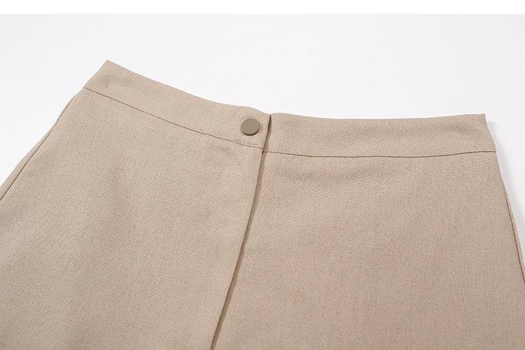 Khaki short leggings high waist simple shorts for women