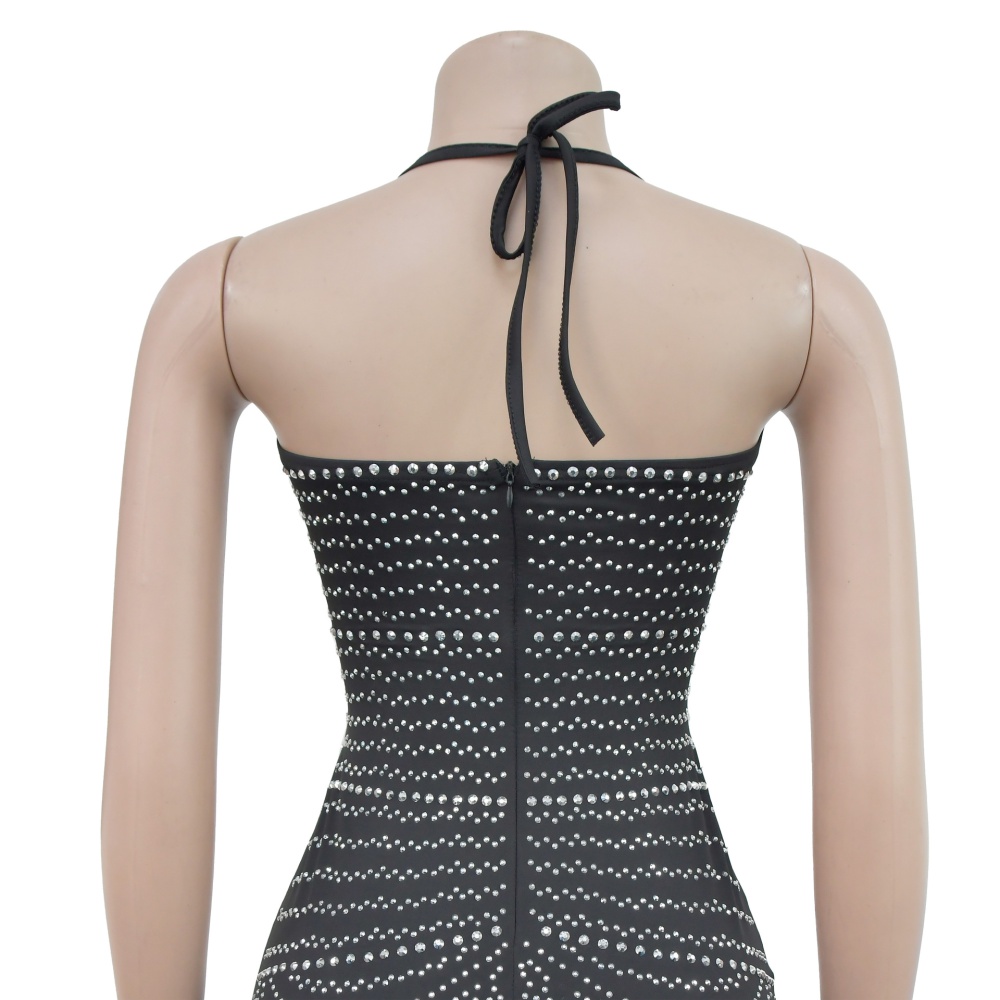 Rhinestone sling dress fashion T-back for women