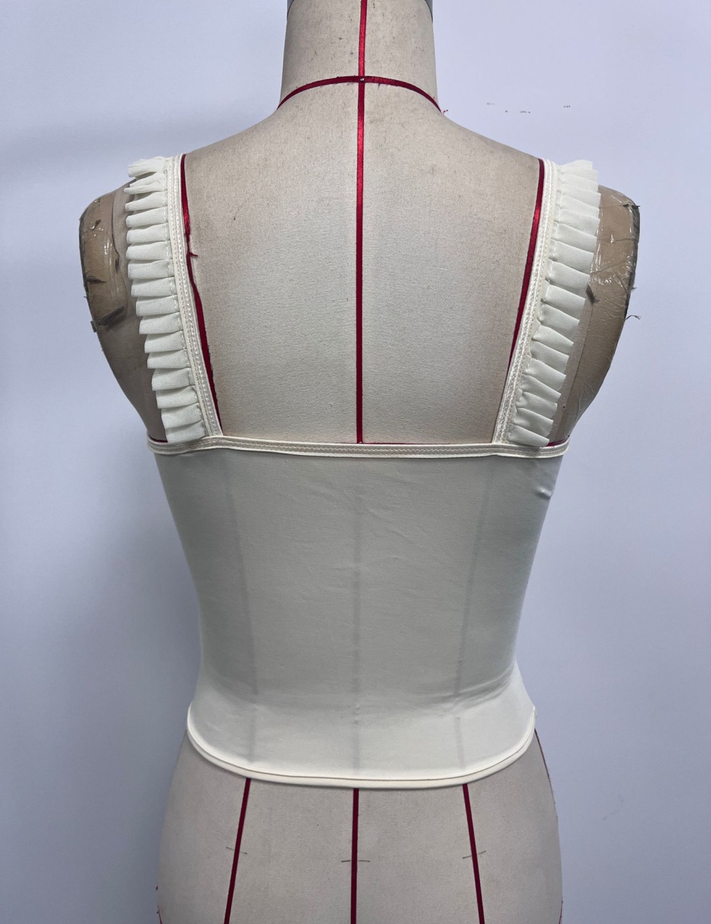 Lotus leaf edges vest spicegirl corset for women