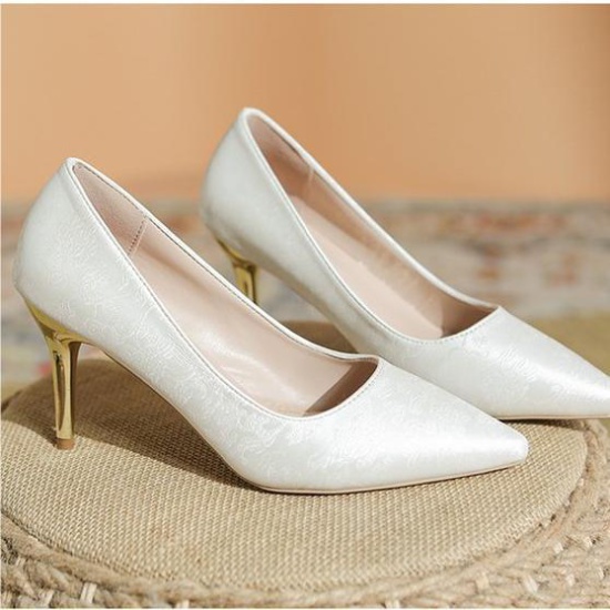 Spring and autumn shoes pointed high-heeled shoes for women