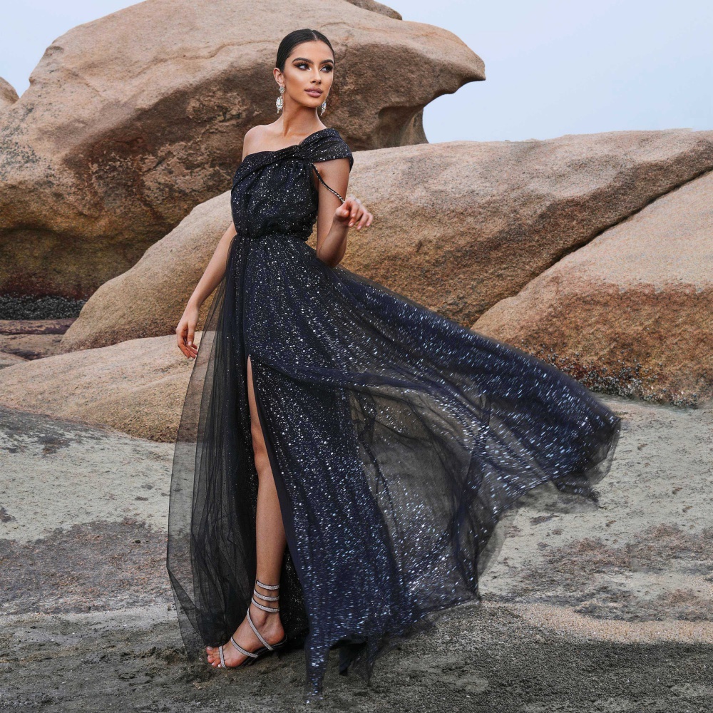 European style long dress vacation evening dress