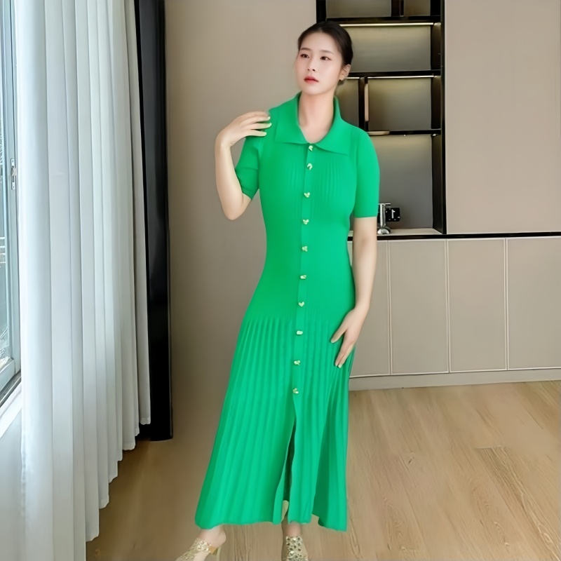 Chinese style short sleeve temperament dress