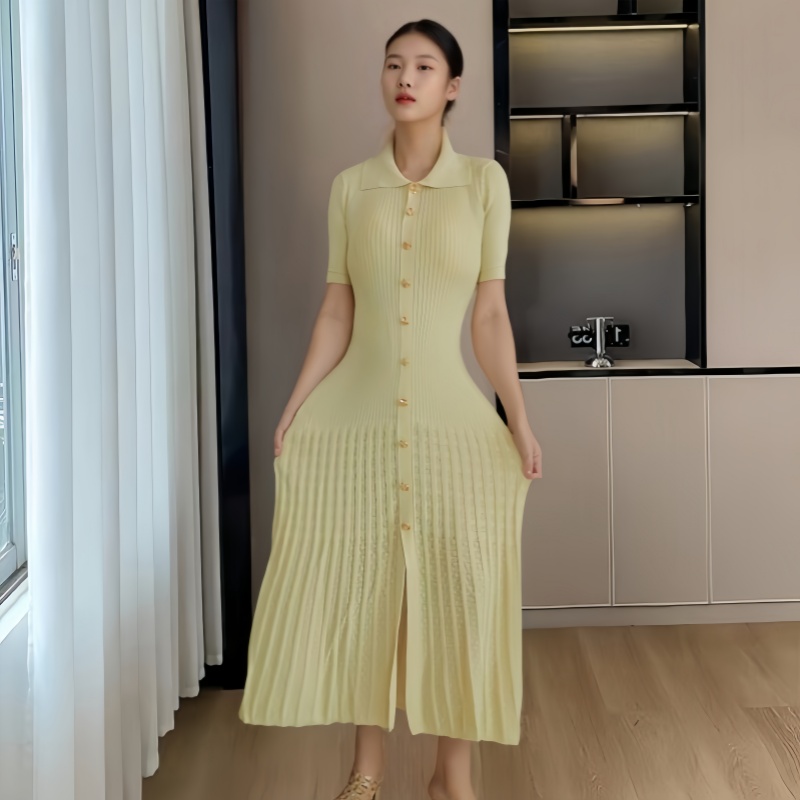 Chinese style short sleeve temperament dress