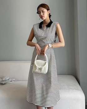 Korean style pinched waist Casual T-shirt sports loose dress