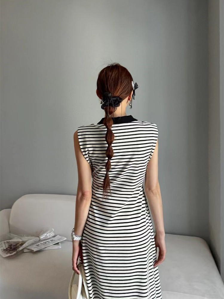 Korean style pinched waist Casual T-shirt sports loose dress