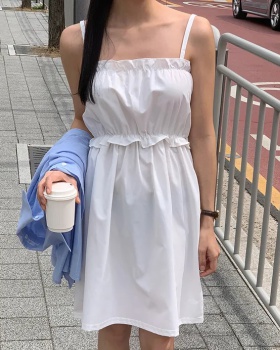 Korean style refreshing dress mini simple strap dress