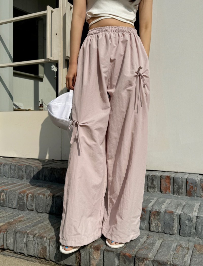 Summer bow work clothing sweet personality long pants