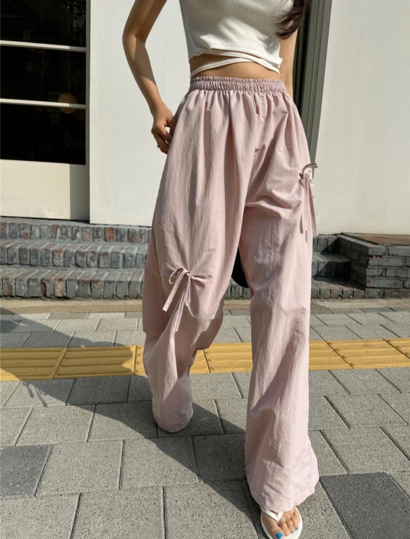 Summer bow work clothing sweet personality long pants