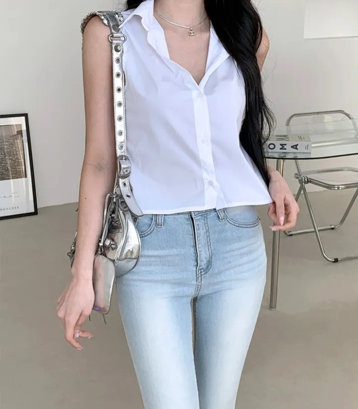 All-match temperament vest Korean style simple tops