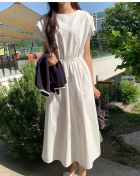 Long Korean style slim summer niche raglan sleeve dress