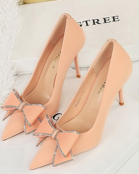 Fine-root high-heeled high-heeled shoes bow shoes for women