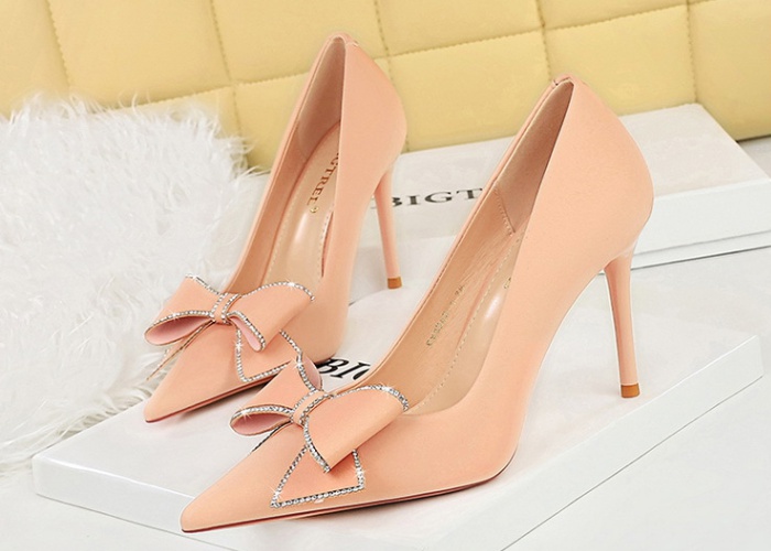 Fine-root high-heeled high-heeled shoes bow shoes for women