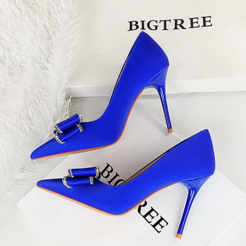 Banquet low shoes pointed high-heeled shoes for women